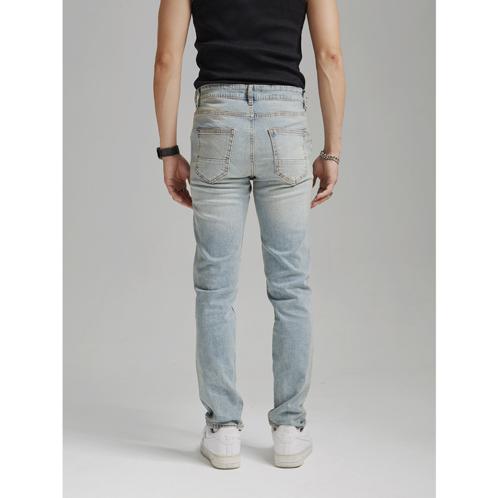 Quần Jeans The Denimaniac dáng ôm màu Pale Blue - 639 Slim Fit