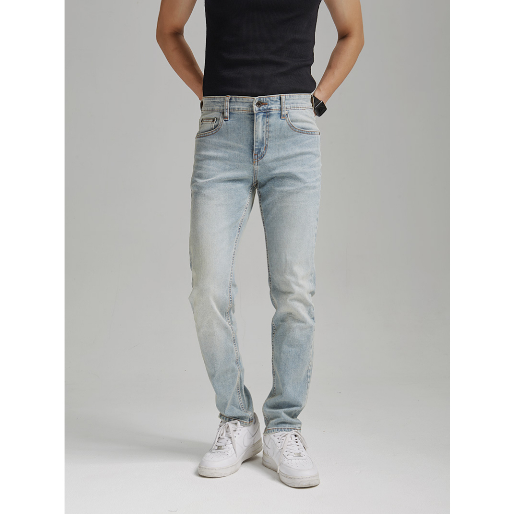 Quần Jeans The Denimaniac dáng ôm màu Pale Blue - 639 Slim Fit