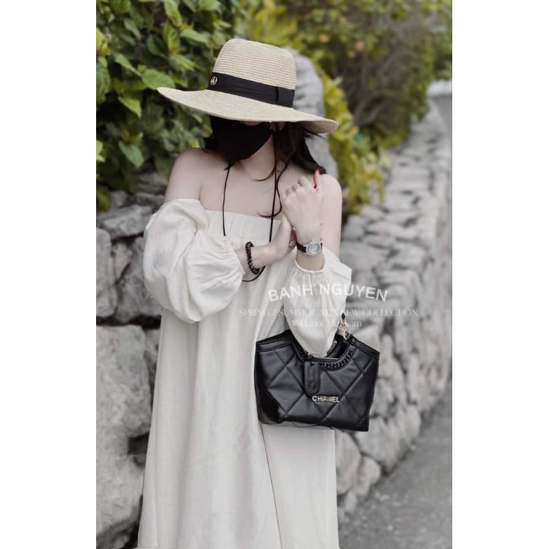 💋Váy xuông trễ vai dài tay siu xưnnn❤️❤️