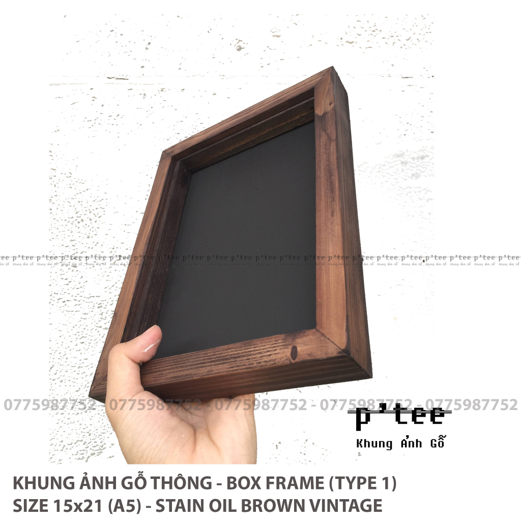 Khung Ảnh Gỗ Thông - Gift from Woodframe by P'Tee - Khung Hình Treo Tường Quà Tặng