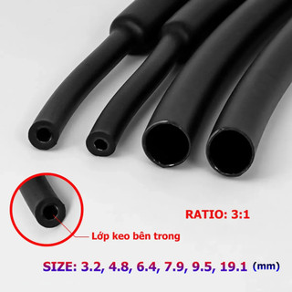 [10 MÉT] - Ống gen co nhiệt với lớp keo nóng chảy bên trong thành ống