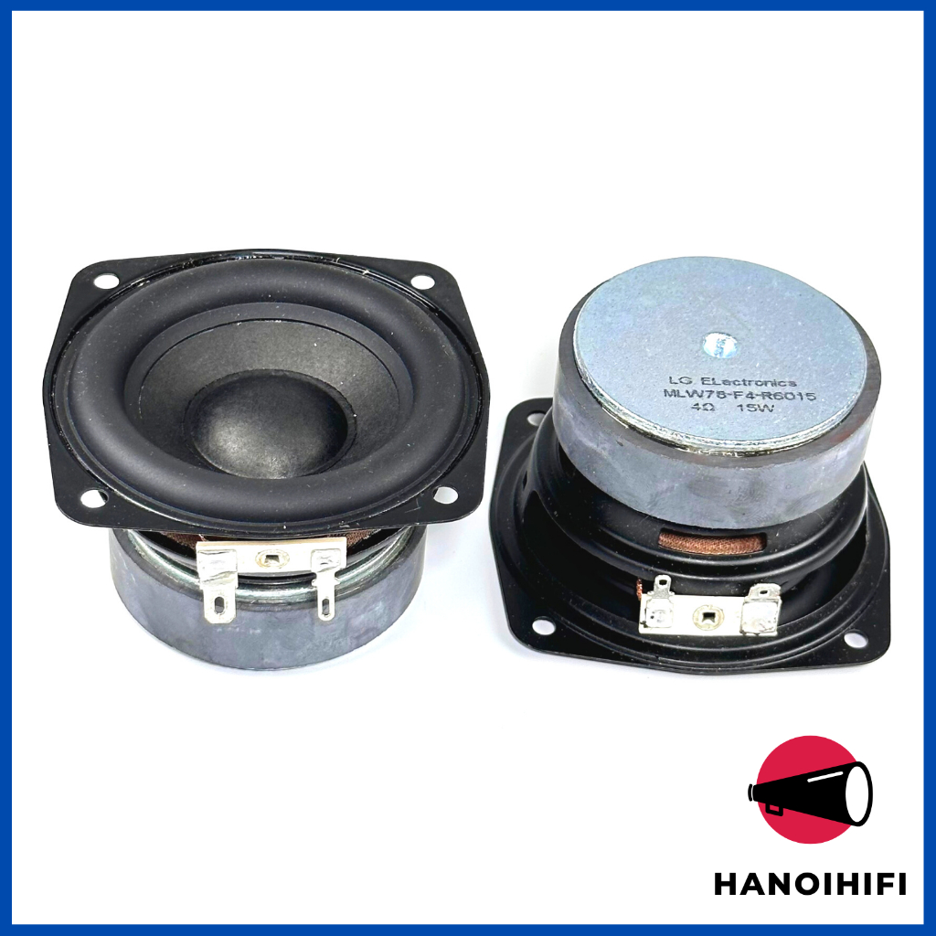 Củ loa trung trầm (Mid bass) LG 3inch 4Ohm 15W mới, chuẩn , diy loa bluetoothh, loa máy tính