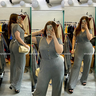 Jumsuit pink rose xuất xịn bigsize