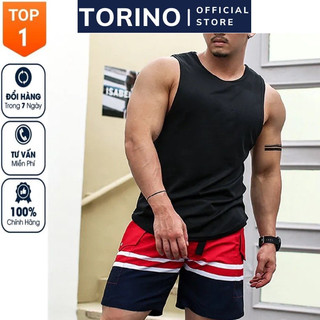 Áo ba lỗ nam tập gym, chơi thể thao, chạy bộ chất vải Cotton Thái co giãn, thoáng mát