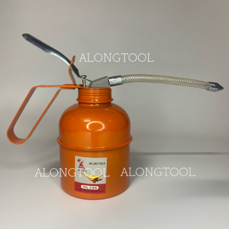 Bình Châm Dầu Nhớt ALONGTOOL bằng sắt, dung tích 500ML, châm dầu, châm nhớt, tra dầu máy móc cơ khí