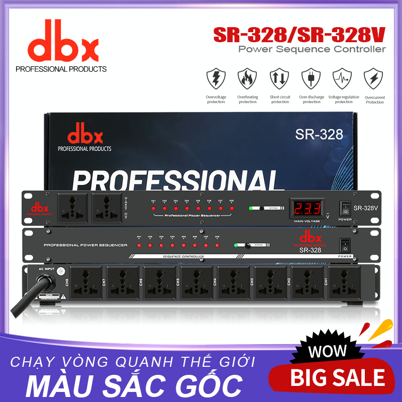 DBX SR-328 Hàng Mới, Có Aptomat, Tắt Bật Nhanh Chỉ Trong 1 Nút Bấm, Chống Sốc Điện Hiệu Quả, Bộ Quản Lý Nguồn Điện