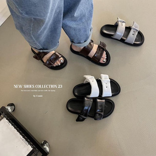 Sandal 2 quai da bản da mềm Comic