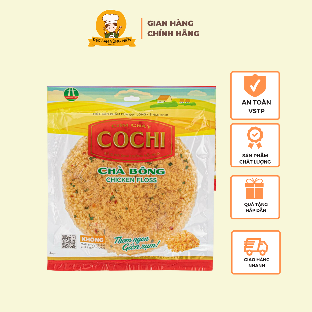 Cơm cháy Cochi 150g - Đặc sản Ninh Bình (Vị chà bông)