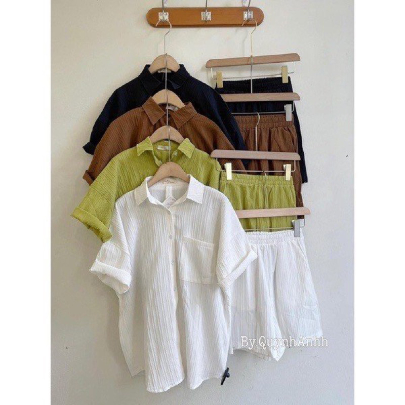 Bộ đũi  , quần áo đũi chất mát mặc hè đẹp