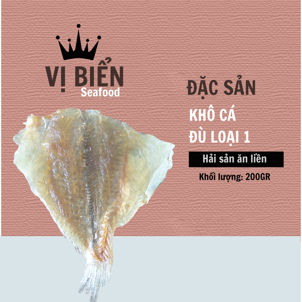 Khô Cá Đù 1 Nắng Vị Biển Miền Trung Chuẩn Vị Loại 1 Con