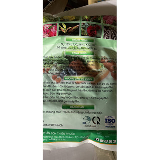 Phân bón gốc npk 16-16-8 te gói 1kg