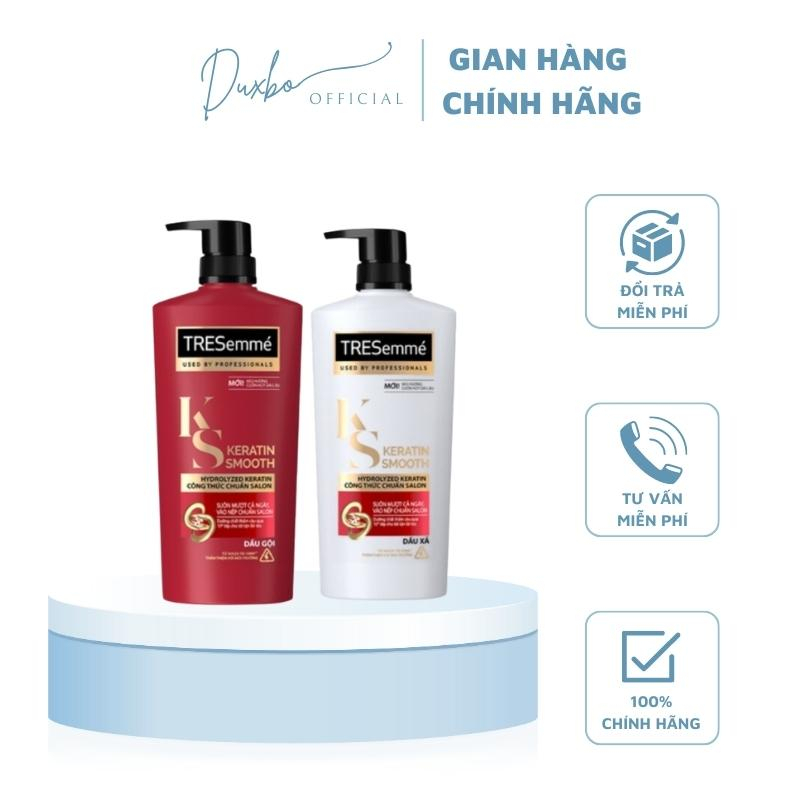 Bộ Dầu Gội & Dầu Xả Tresemme KERATIN SMOOTH 400ml Giúp Tóc Suôn Mượt Thái Lan - DUXBO