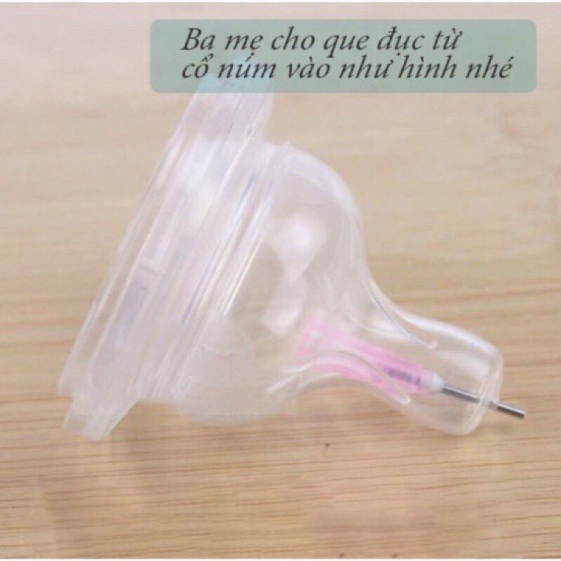 Dập Lỗ Núm Ti Có Thể Thay Thế Cho Đục Lỗ Farlin, Kích To Núm Ty Giúp Sữa Chảy Nhanh