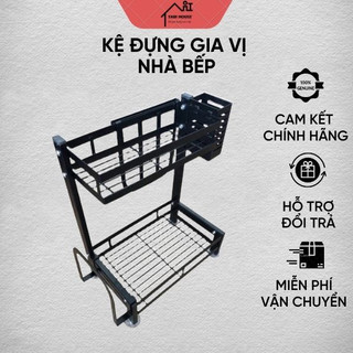 Kệ đựng gia vị 2 tầng, 3 tầng TabiHome lắp ghép thuận tiện, Chống gỉ. Có quà tặng kèm