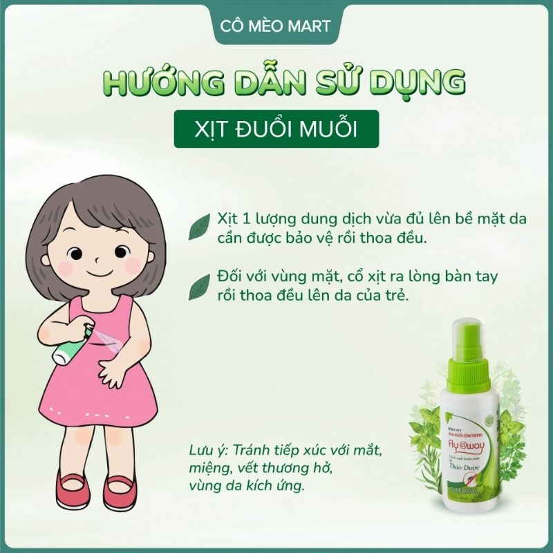 FLY @WAY xua đuổi muỗi và côn trùng