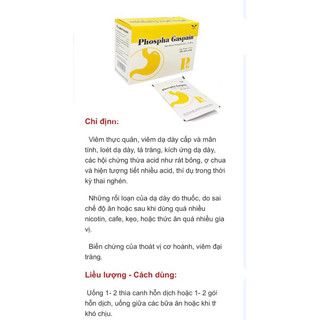 Sữa dạ dày Phosphagaspain hộp 20 gói 20gram