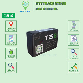 Định vị xe máy ô tô không dây T25B (4G) pin 3000mAh bảo hành 12 tháng