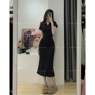 Đầm basic có cổ