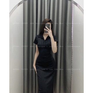Đầm basic có cổ