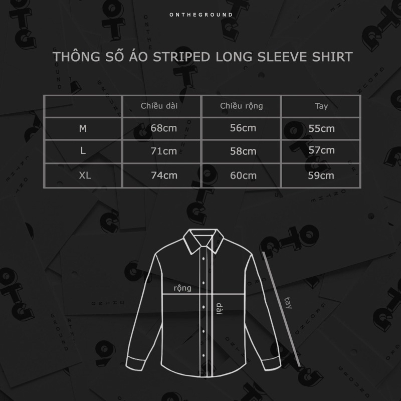 OTG STRIPED LONG SLEEVE SHIRT | Áo sơ mi dài tay kẻ sọc oversize