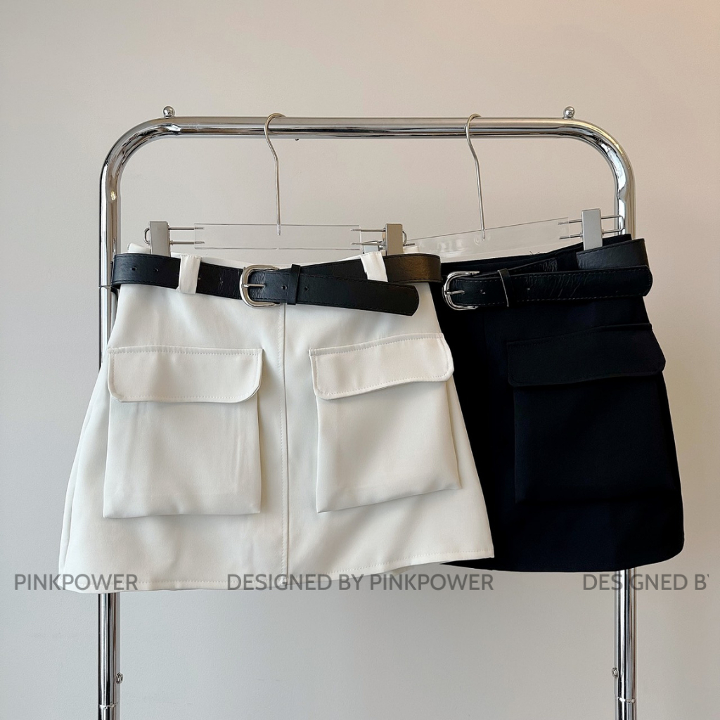 Chân váy nữ,chân váy chữ A túi hộp vải jeans giúp tôn dáng,trẻ trung năng động PINKPOWER | BigBuy360 - bigbuy360.vn