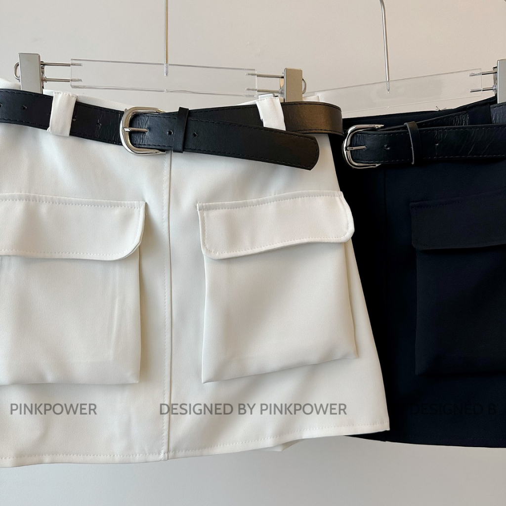 Chân váy nữ,chân váy chữ A túi hộp vải jeans giúp tôn dáng,trẻ trung năng động PINKPOWER | BigBuy360 - bigbuy360.vn