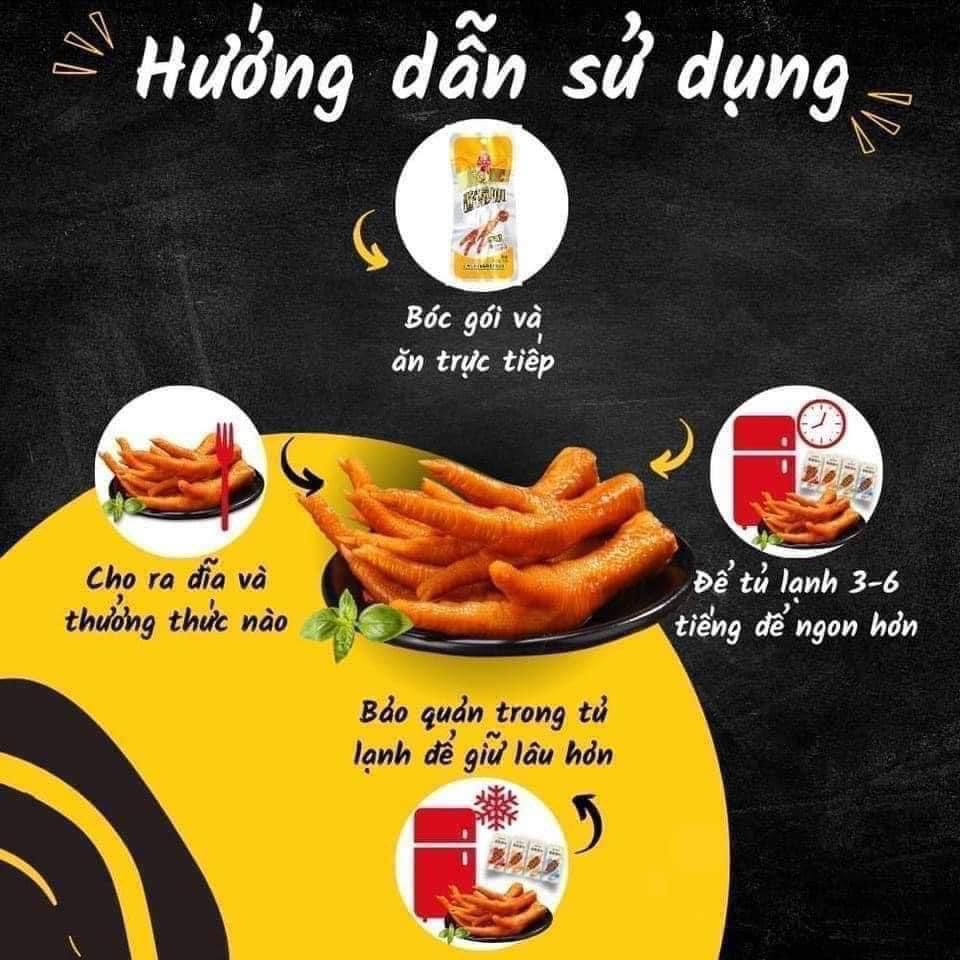 Combo 15 chân gà tứ xuyên hương vị đặc biệt, Chân gà tương thơm Việt Nam