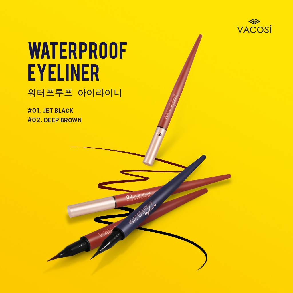 Kẻ Mắt Nước Siêu Lì VACOSI WATERPROOF EYELINER