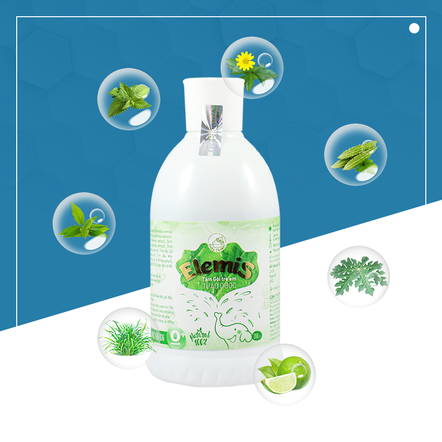 Nước Tắm Thảo Dược Cho Trẻ Sơ Sinh Elemis - Chai 200ml-500ml