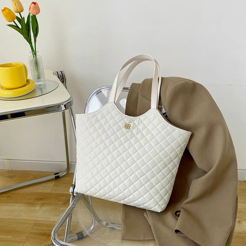 - Túi Tote Da Túi xách nữ Vai / Kẹp Nách Trần Trám Màu Trơn