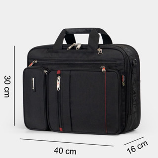 (Mới) Cặp đen học sinh cấp 2 và 3, cặp đa năng, balo nhiều ngăn Kim Long KL035