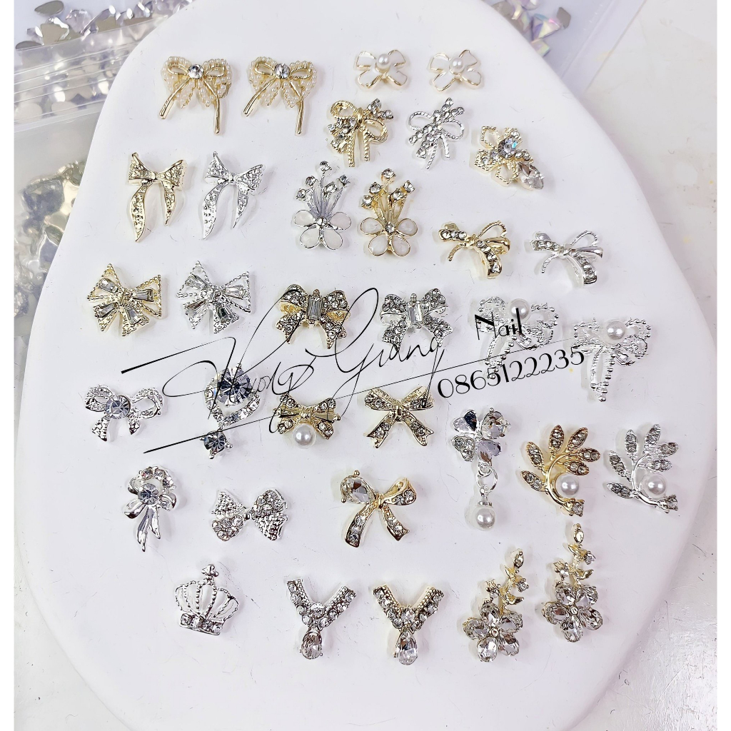 Charm nail - charm nơ các loại