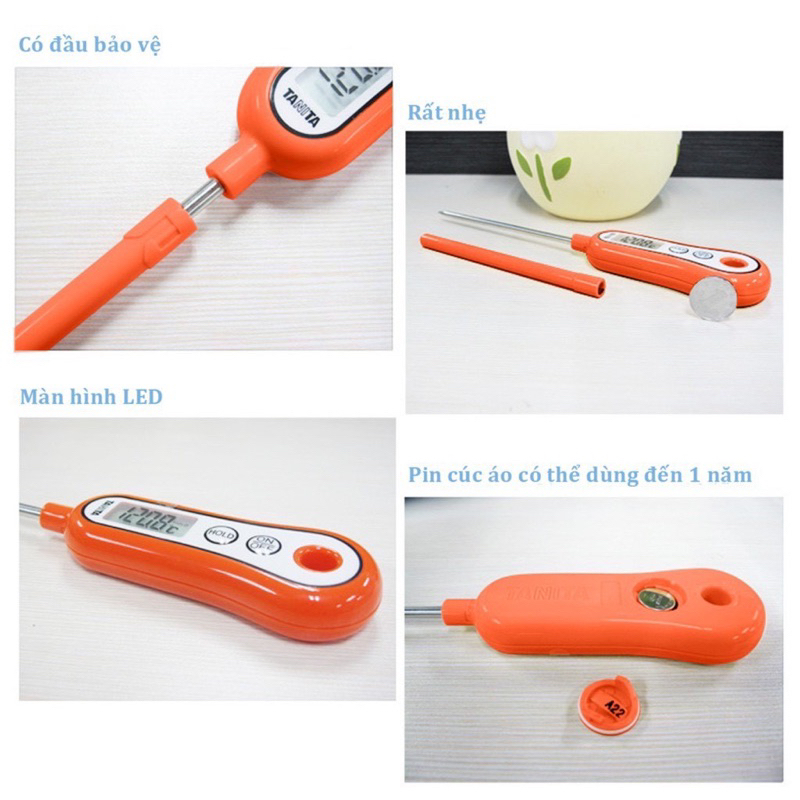 Nhiệt Kế Đo Nhiệt Độ Nước Pha Sữa TANITA