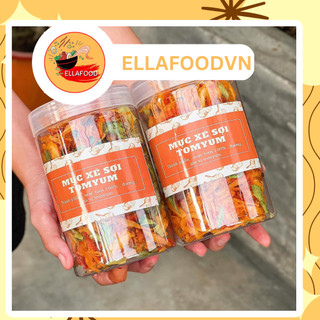 Mực tươi xé sợi sấy sốt Tomyum - 250gr - Mực xé sợi Tomyum