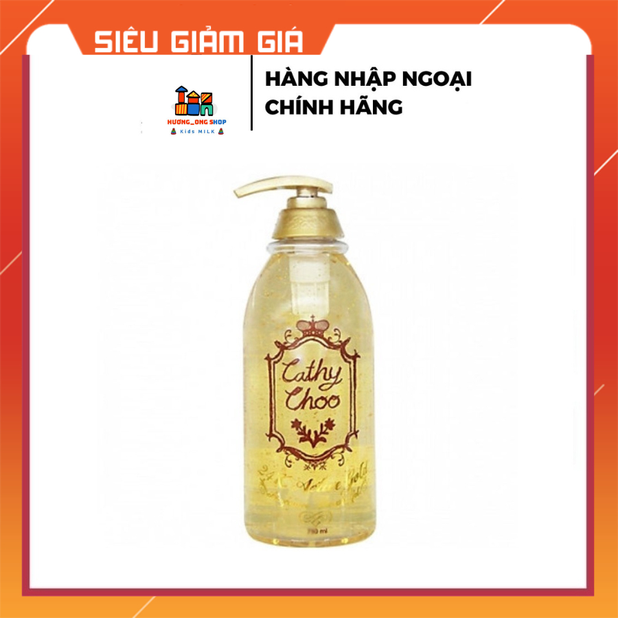 CATHY CHOO Sữa Tắm Trắng Da Tinh Chất Vàng 24 Ka chai 750ml hàng cao cấp