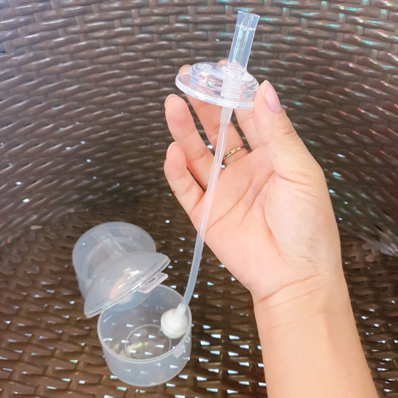 Ống hút cho bình sữa cổ rộng vừa Pegion, lanshion, moyuum, Ou:wish, gros gấu/chery... cao cấp