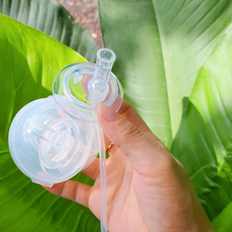 Ống hút cho bình sữa cổ rộng vừa Pegion, lanshion, moyuum, Ou:wish, gros gấu/chery... cao cấp