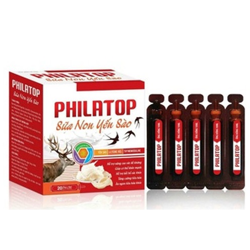 PHILATOP Yến Sào Mẫu Mới (Hộp 20 ống)