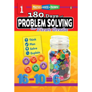 180 Days of Problem Solving (Kỹ năng giải quyết vấn đề) - Từ Grade K đến Grade 6 (khổ A4)