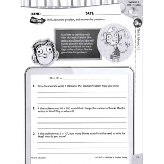 180 Days of Problem Solving (Kỹ năng giải quyết vấn đề) - Từ Grade K đến Grade 6 (khổ A4)