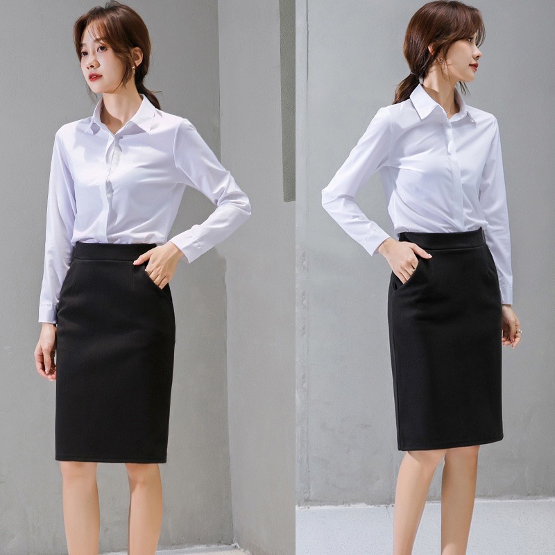 Chân váy bút chì cạp cai kiểu dáng công sở Big Size chất vải umi cao cấp