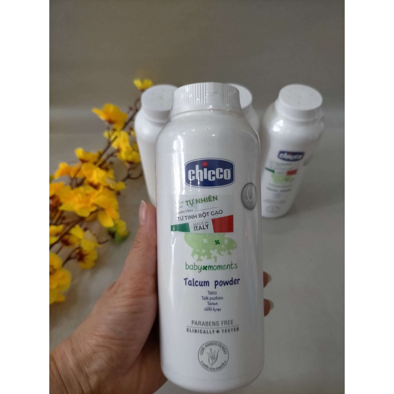 Phấn Rôm Tinh Bột Gạo Chicco cho bé 0M+