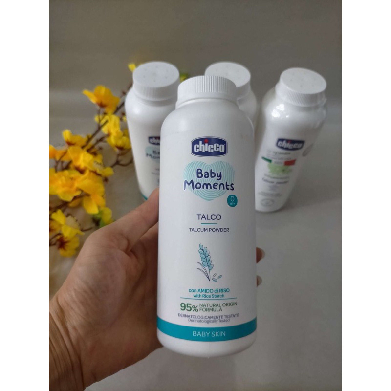 Phấn Rôm Tinh Bột Gạo Chicco cho bé 0M+