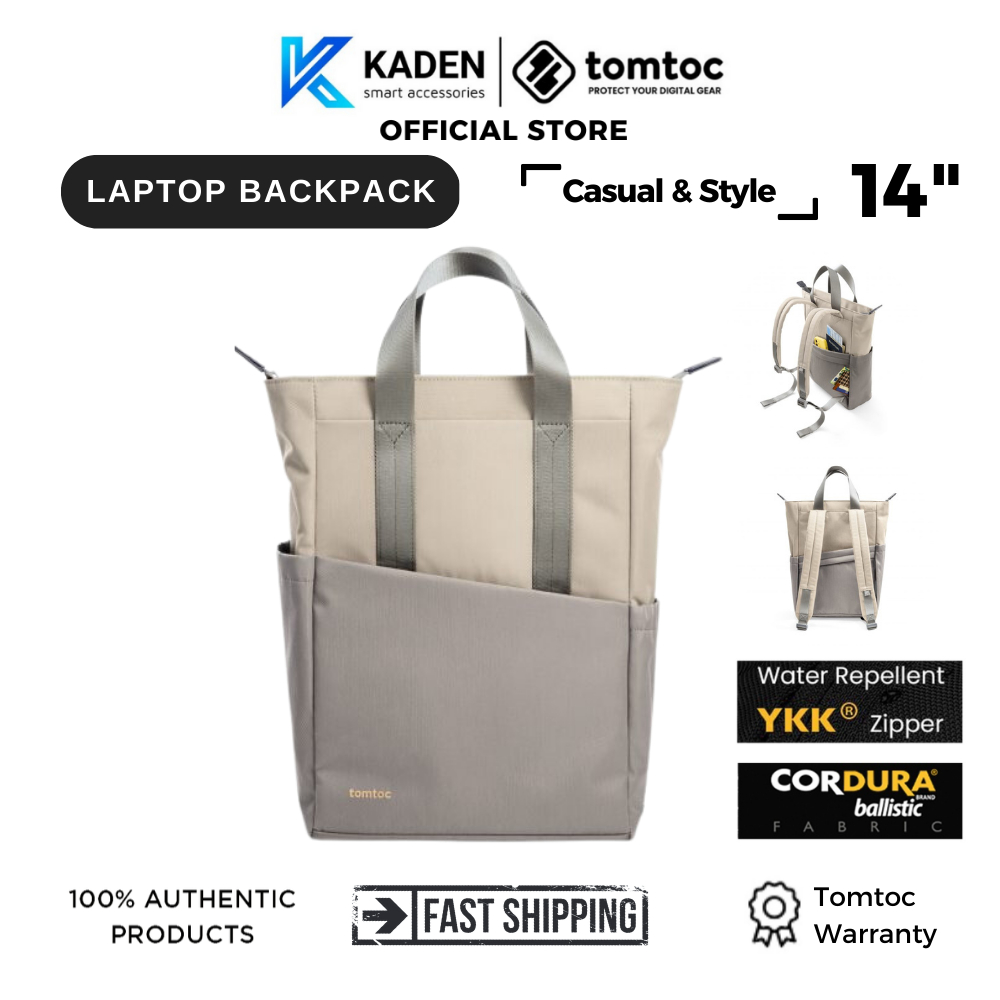 Balo Tomtoc USA T63M1K1 Slash Flip 12L Dành Cho Macbook/Laptop 13/14inch-Hàng Chính Hãng