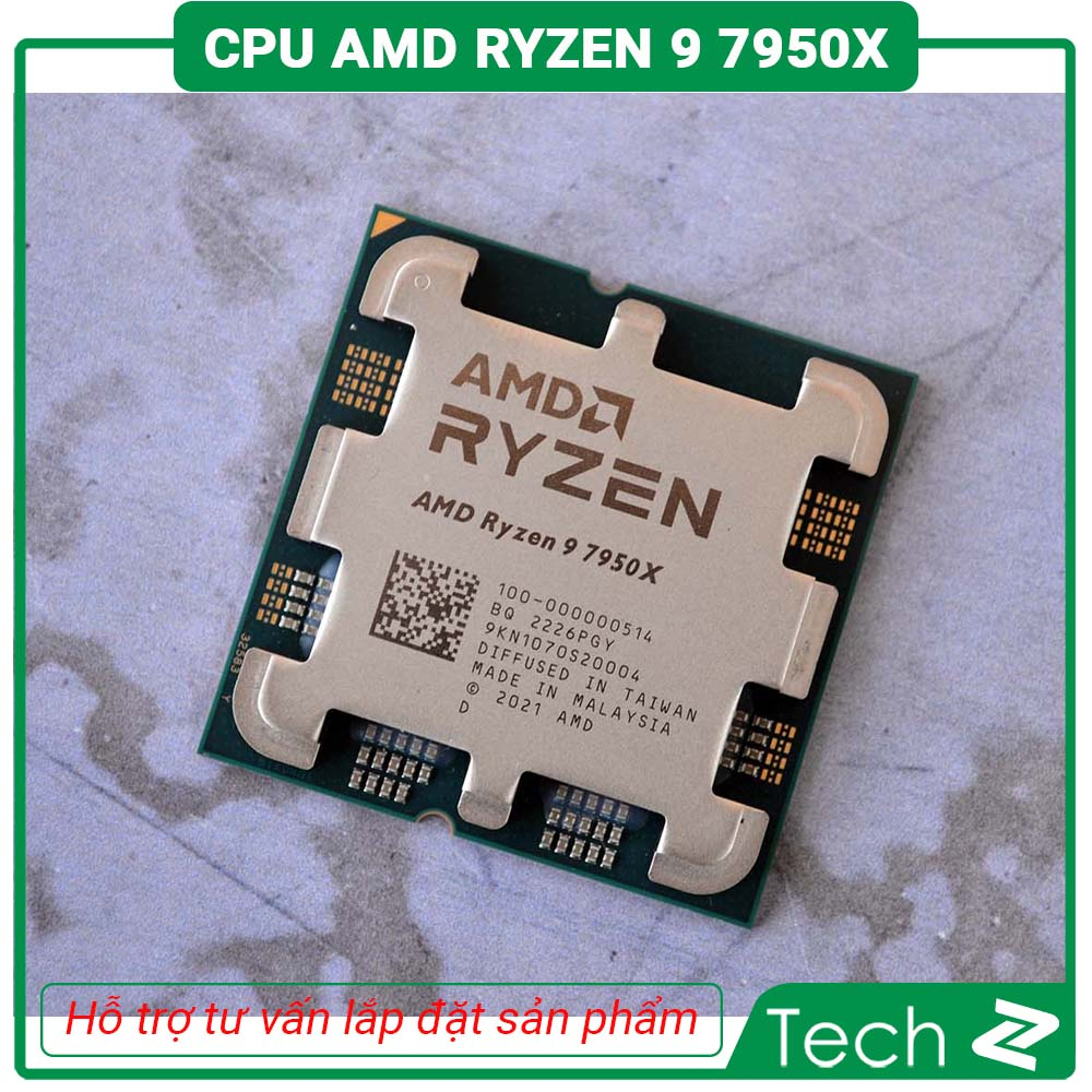 CPU AMD Ryzen 9 7950X Box Chính Hãng Bảo Hành 3 Năm
