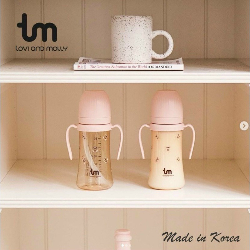 Bình Thỏ/ Sóc Tovi and Molly 180ml/280ml Hàn Quốc chính hãng