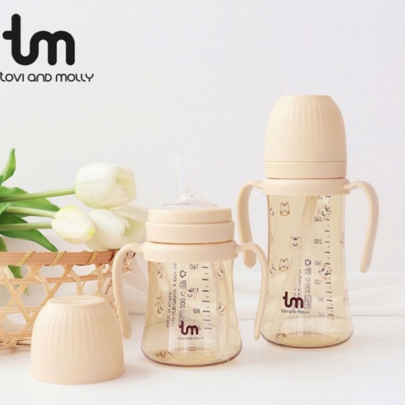 Bình Thỏ/ Sóc Tovi and Molly 180ml/280ml Hàn Quốc chính hãng
