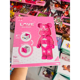 Lego BearBrick 5D kèm dây đèn và búa