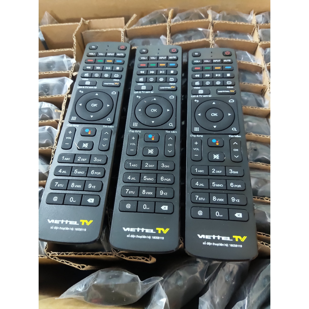 Điều Khiển Đầu Thu Truyền Hình Viettel Giọng Nói-Remote Smartbox Viettel TV Micro Box 4k