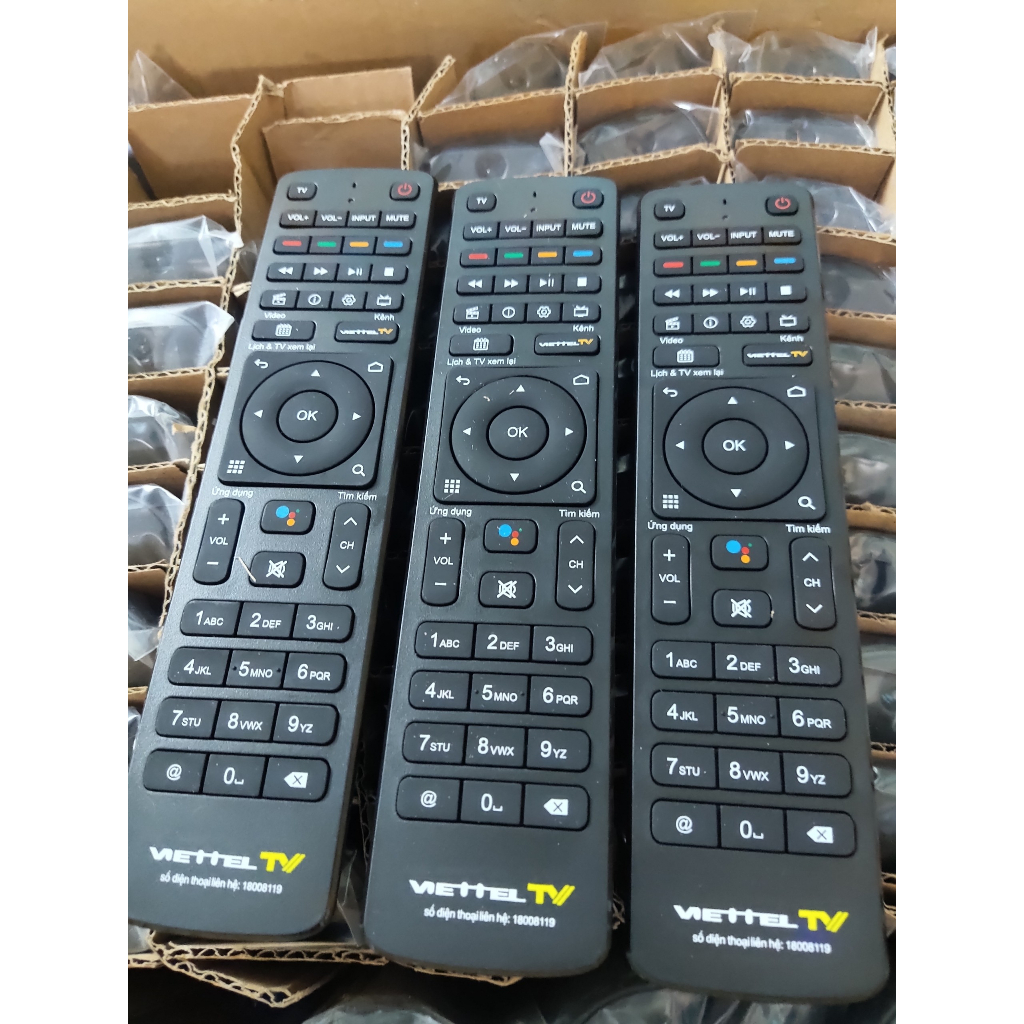 Điều Khiển Đầu Thu Truyền Hình Viettel Giọng Nói-Remote Smartbox Viettel TV Micro Box 4k